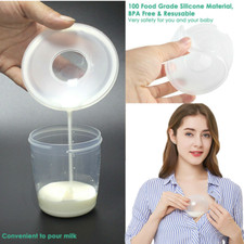 2 Pcs - Silicone Wearable Breast Milk Collector